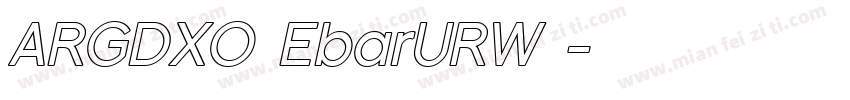 ARGDXO EbarURW 字体转换